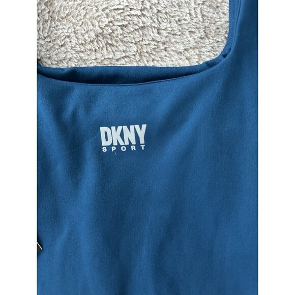 Dkny Sport Women's Balance Compression Tank Top - Poseidon teal blue Size S New - Picture 12 of 13